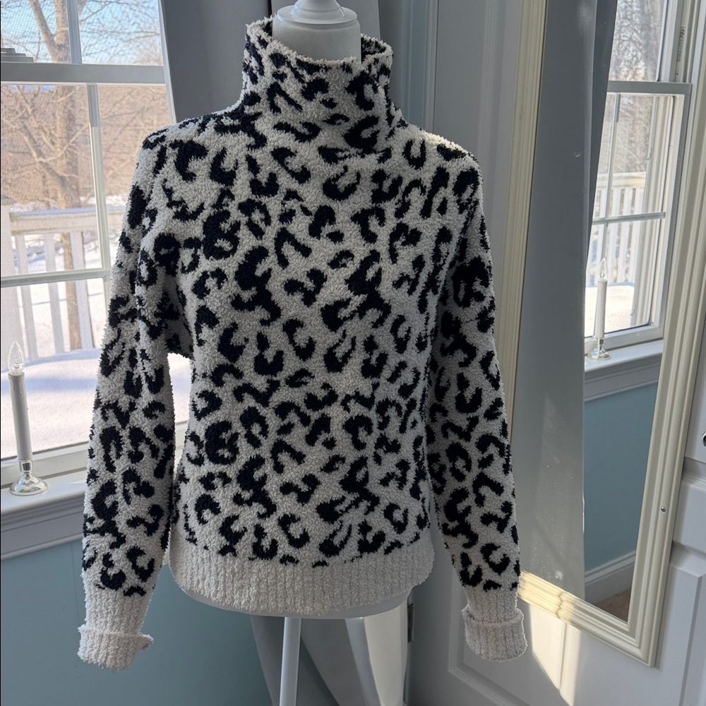 Leopard Print UGG Turtleneck Sweater